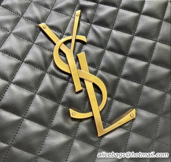 Best Price Saint Laurent Icare Maxi Shopping Bag in Quilted Nappa Leather 698651 Black 2025
