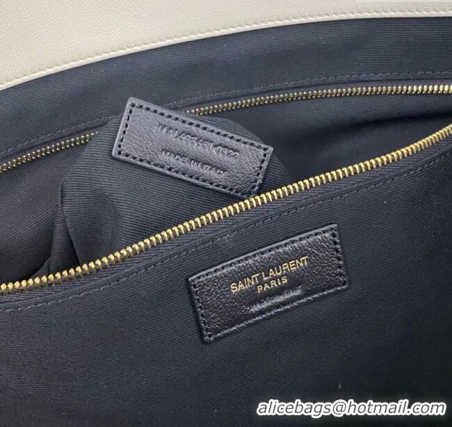 Well Crafted Saint Laurent Icare Maxi Shopping Bag in Quilted Nappa Leather 698651 White 2025