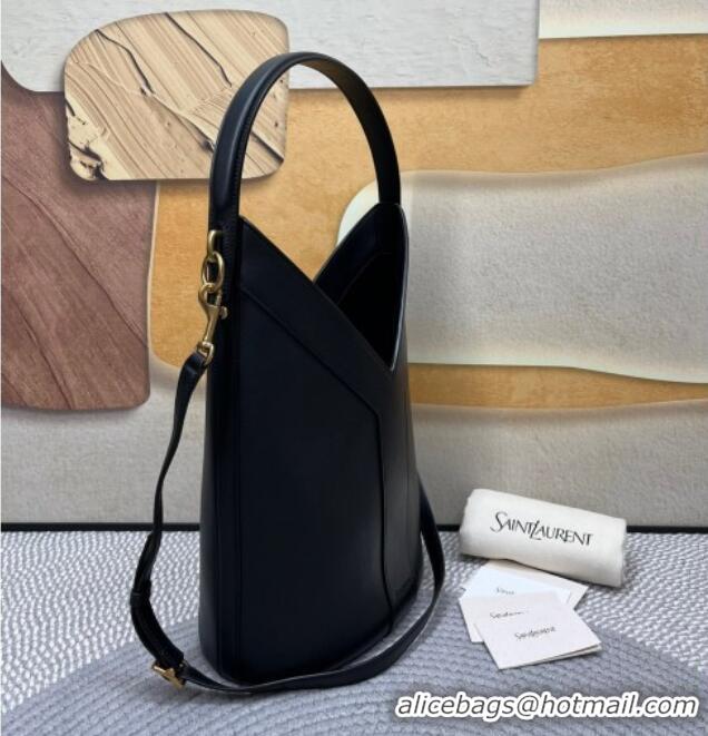 Buy Cheap Saint Laurent Y Top Handle Bucket Bag in Leather 840891 Black 2025
