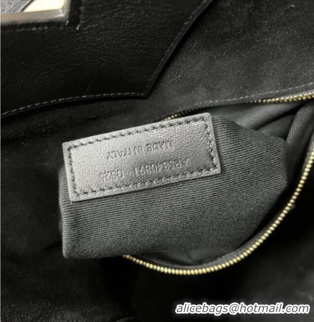 Buy Cheap Saint Laurent Y Top Handle Bucket Bag in Leather 840891 Black 2025