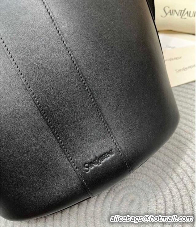 Buy Cheap Saint Laurent Y Top Handle Bucket Bag in Leather 840891 Black 2025