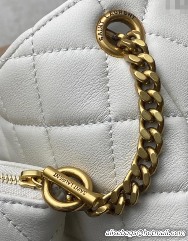 Best Quality Saint Laurent Icare Medium Shopping Bag in Quilted Nappa Leather 858191 White 2025
