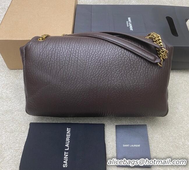 Buy Discount Saint Laurent Calypso Large Bag in Grained Lambskin 777399 Coffee Brown 2025