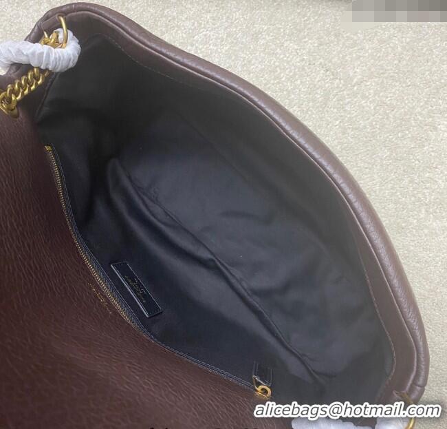 Buy Discount Saint Laurent Calypso Large Bag in Grained Lambskin 777399 Coffee Brown 2025