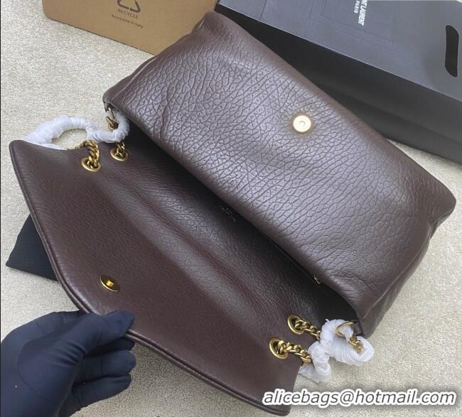 Buy Discount Saint Laurent Calypso Large Bag in Grained Lambskin 777399 Coffee Brown 2025