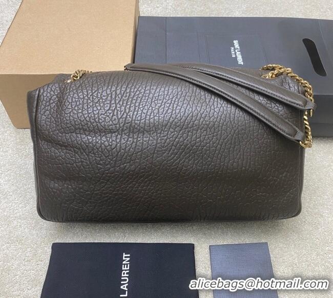 Trendy Design Saint Laurent Calypso Large Bag in Grained Lambskin 777399 Musk Green 2025