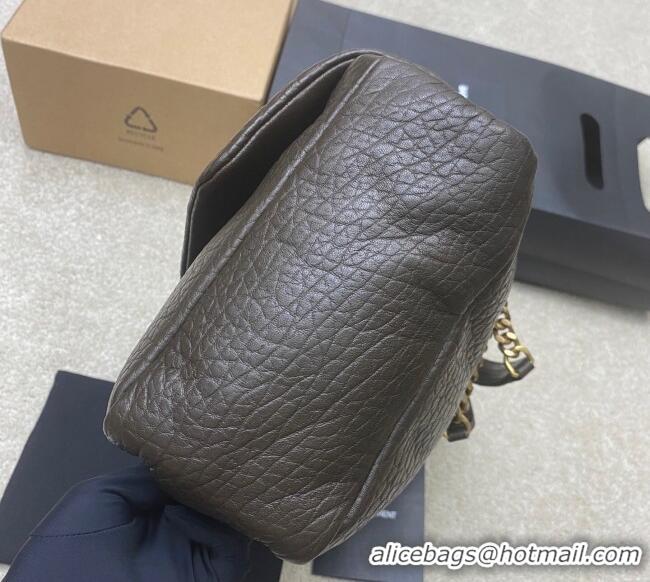 Trendy Design Saint Laurent Calypso Large Bag in Grained Lambskin 777399 Musk Green 2025