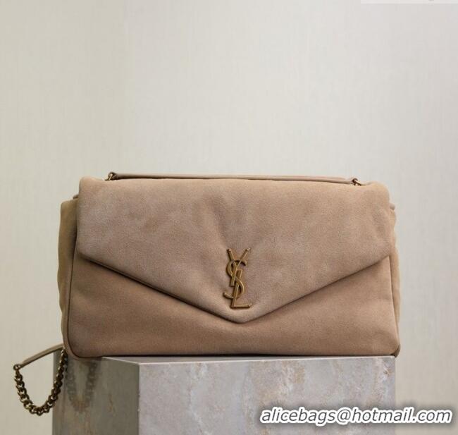 Grade Design Saint Laurent Calypso Large Bag in Suede 777399 Beige 2025