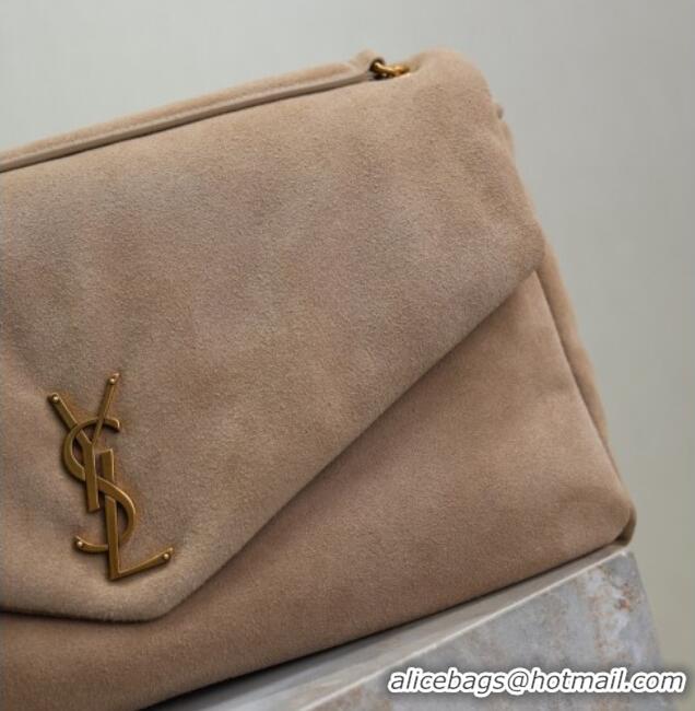 Grade Design Saint Laurent Calypso Large Bag in Suede 777399 Beige 2025