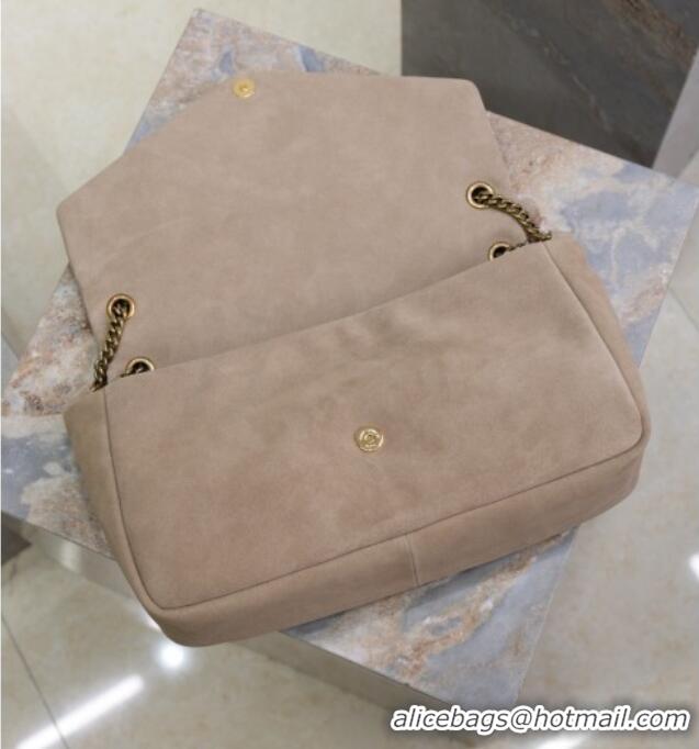 Grade Design Saint Laurent Calypso Large Bag in Suede 777399 Beige 2025