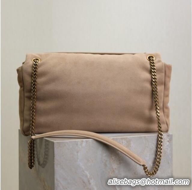 Grade Design Saint Laurent Calypso Large Bag in Suede 777399 Beige 2025