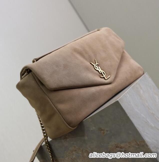 Grade Design Saint Laurent Calypso Large Bag in Suede 777399 Beige 2025