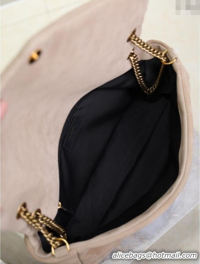 Grade Design Saint Laurent Calypso Large Bag in Suede 777399 Beige 2025