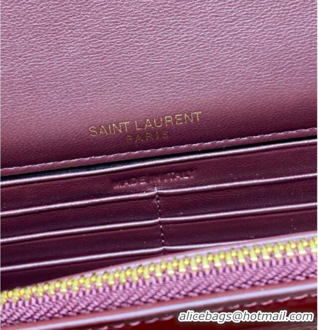 Famous Brand Saint Laurent Kate Small Chain and Tassel Bag in Patent Leather 354122 Red 2025