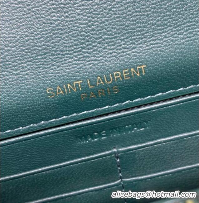 Good Product Saint Laurent Kate Small Chain and Tassel Bag in Patent Leather 354122 Green 2025