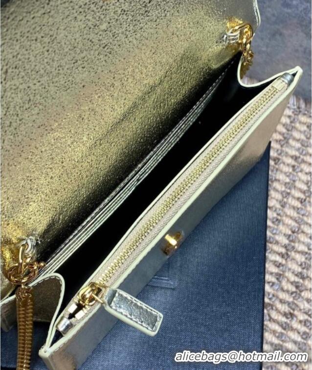 Top Grade Saint Laurent Kate Small Chain and Tassel Bag in Grained Leather 354122 Gold 2025