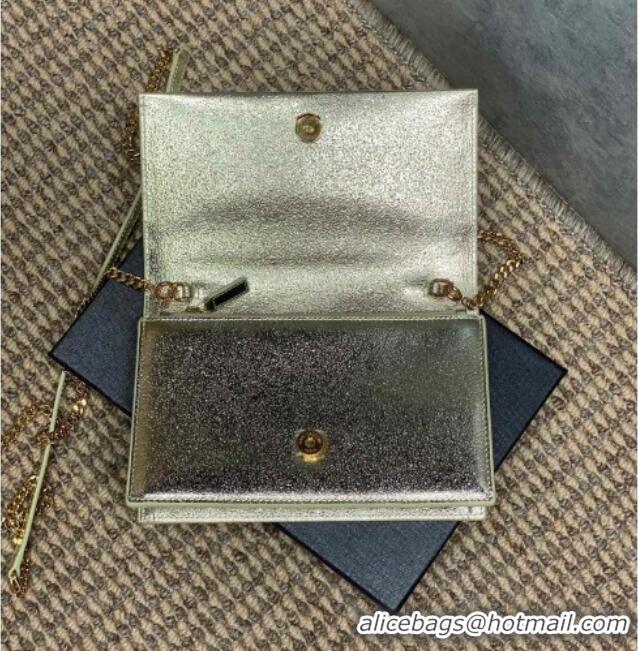 Top Grade Saint Laurent Kate Small Chain and Tassel Bag in Grained Leather 354122 Gold 2025