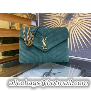 Trendy Design Saint Laurent Loulou Large Bag in "Y" Suede 459749 Green 2025