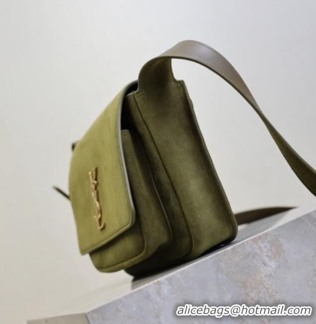 Grade Design Saint Laurent Niki Baby Bag in Suede 633151 Green 2025