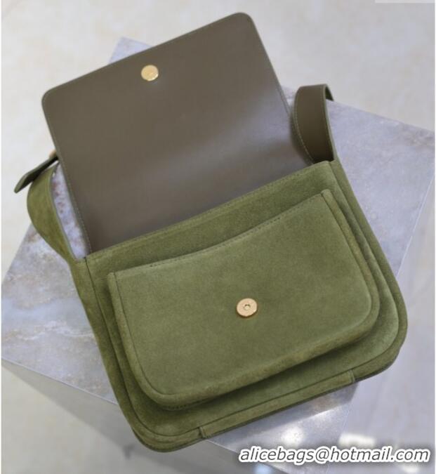 Grade Design Saint Laurent Niki Baby Bag in Suede 633151 Green 2025