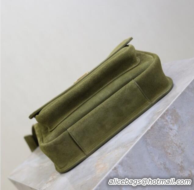 Grade Design Saint Laurent Niki Baby Bag in Suede 633151 Green 2025