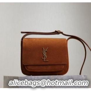 New Design Saint Laurent Niki Baby Bag in Suede 633151 Clay Brown 2025