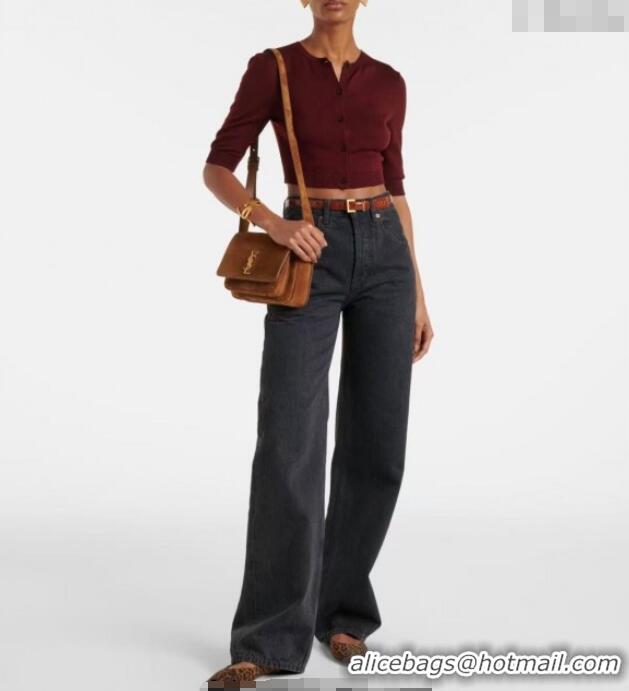 New Design Saint Laurent Niki Baby Bag in Suede 633151 Clay Brown 2025