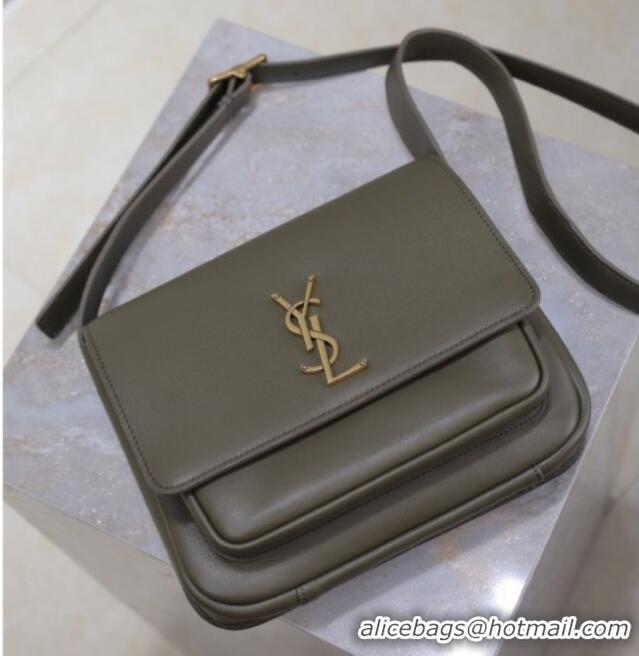 Well Crafted Saint Laurent Niki Baby Bag in Calf Leather 633151 Green 2025