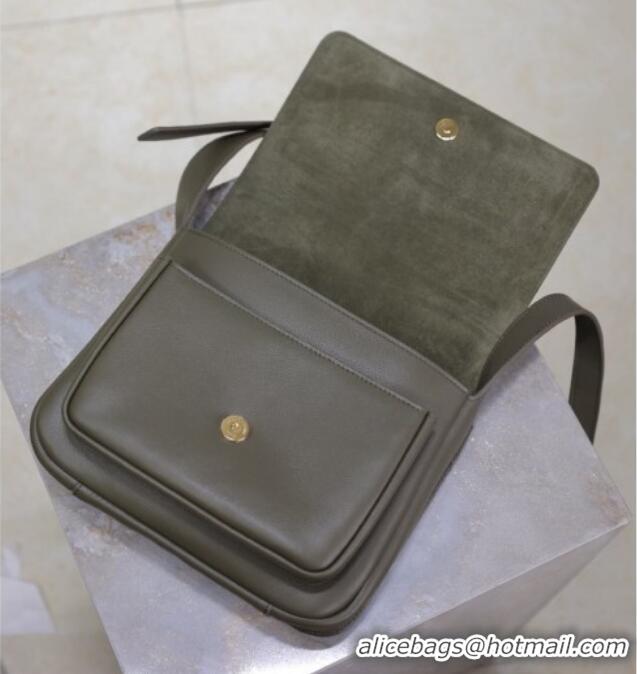 Well Crafted Saint Laurent Niki Baby Bag in Calf Leather 633151 Green 2025