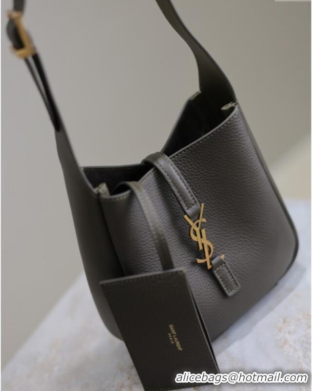 New Design Saint Laurent LE 5 A 7 Supple Baby Mini Bag in Leather 809461 Musk Green 2025