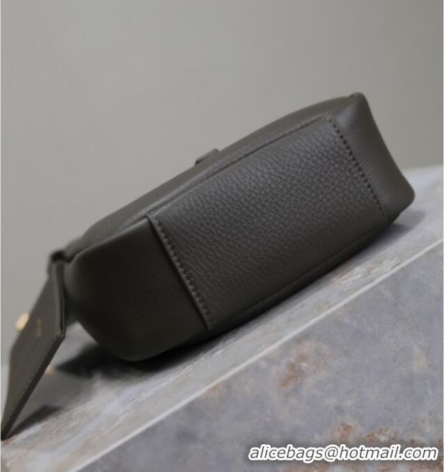 New Design Saint Laurent LE 5 A 7 Supple Baby Mini Bag in Leather 809461 Musk Green 2025