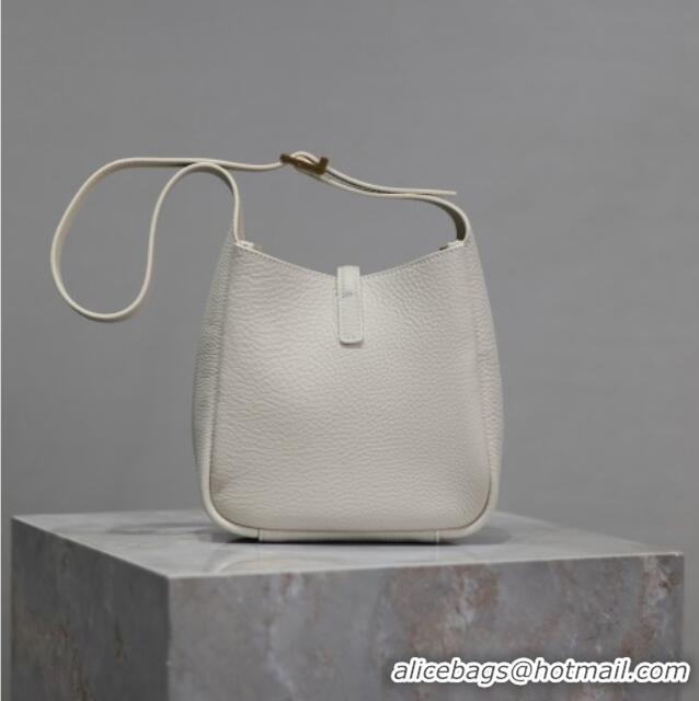 Traditional Specials Saint Laurent LE 5 A 7 Supple Baby Mini Bag in Leather 809461 White 2025