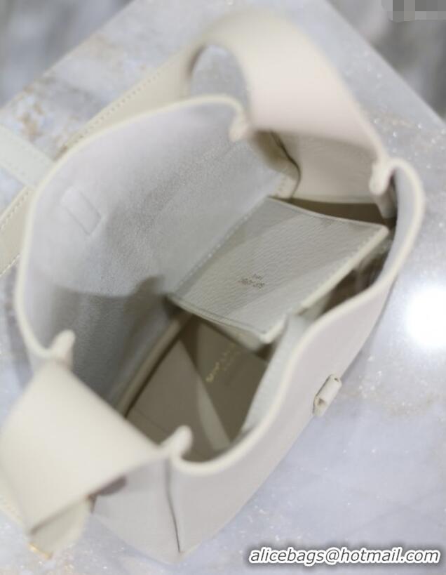 Traditional Specials Saint Laurent LE 5 A 7 Supple Baby Mini Bag in Leather 809461 White 2025