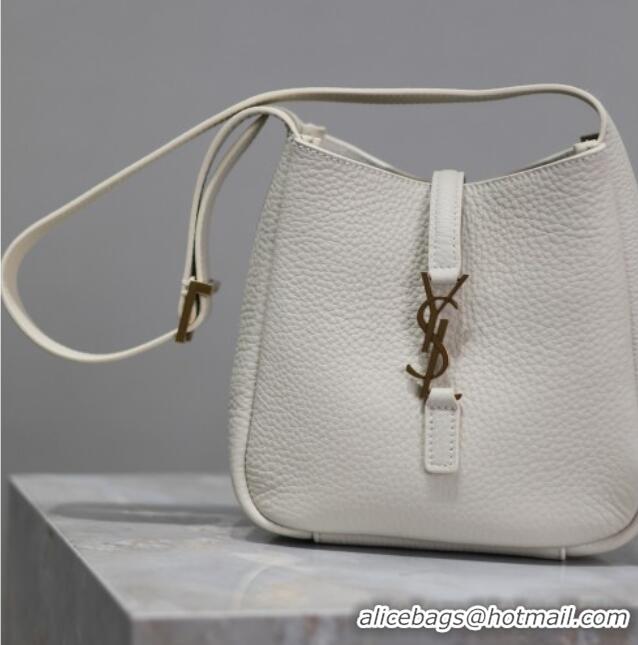Traditional Specials Saint Laurent LE 5 A 7 Supple Baby Mini Bag in Leather 809461 White 2025