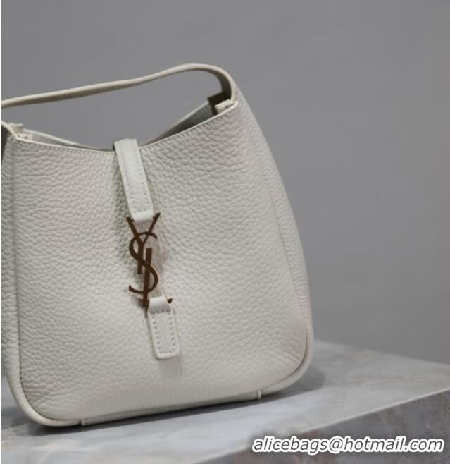 Traditional Specials Saint Laurent LE 5 A 7 Supple Baby Mini Bag in Leather 809461 White 2025