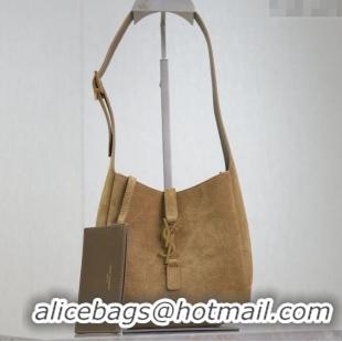Buy Discount Saint Laurent LE 5 A 7 Supple Baby Mini Bag in Suede 809461 Beige 2025