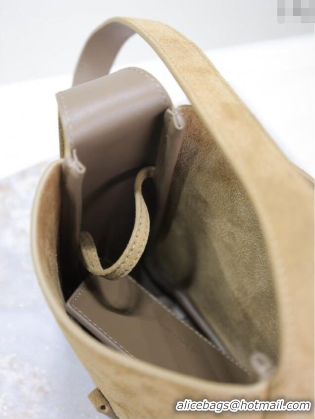 Buy Discount Saint Laurent LE 5 A 7 Supple Baby Mini Bag in Suede 809461 Beige 2025