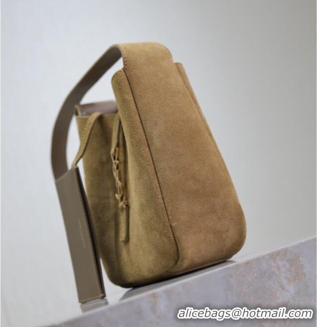 Buy Discount Saint Laurent LE 5 A 7 Supple Baby Mini Bag in Suede 809461 Beige 2025