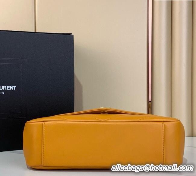 Top Quality Saint Laurent Loulou Medium Bag in Matelasse Lambskin Sunflower 801439 Yellow 2025
