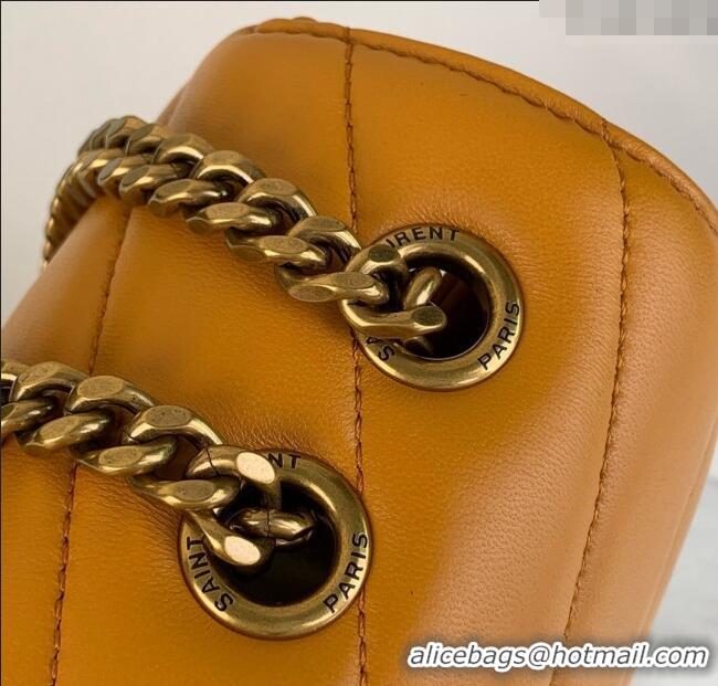 Top Quality Saint Laurent Loulou Medium Bag in Matelasse Lambskin Sunflower 801439 Yellow 2025