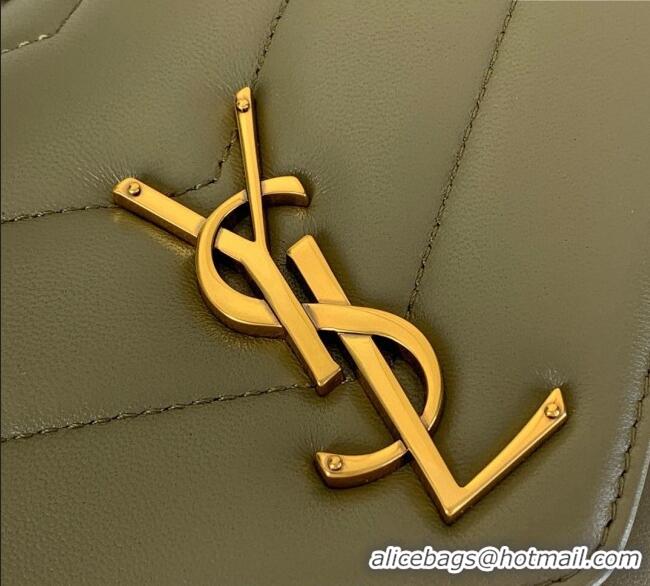 New Fashion Saint Laurent Loulou Small Bag in Matelasse Lambskin 801437 Green 2025