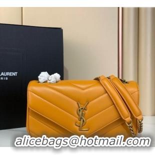 Best Price Saint Laurent Loulou Small Bag in Matelasse Lambskin 801437 Sunflower Yellow 2025