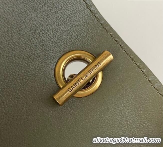 Super Quality Saint Laurent Loulou Mini Bag in Matelasse Lambskin 821749 Moss Green 2025