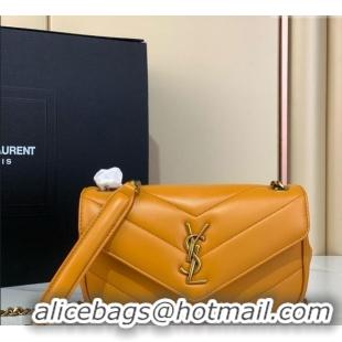 Super Quality Saint Laurent Loulou Mini Bag in Matelasse Lambskin 821749 Sunflower Yellow 2025