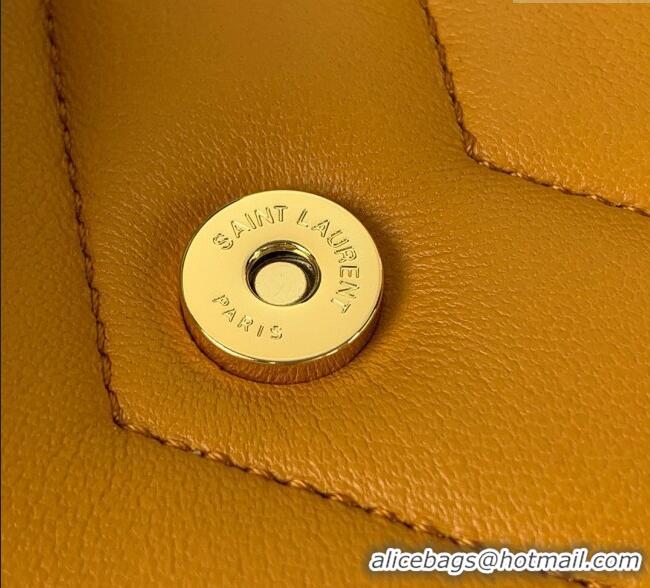 Super Quality Saint Laurent Loulou Mini Bag in Matelasse Lambskin 821749 Sunflower Yellow 2025