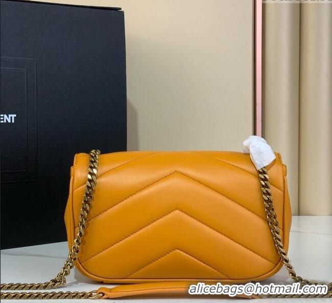 Super Quality Saint Laurent Loulou Mini Bag in Matelasse Lambskin 821749 Sunflower Yellow 2025