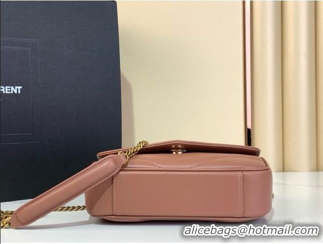Good Looking Saint Laurent Loulou Mini Bag in Matelasse Lambskin 821749 Rose Pink 2025