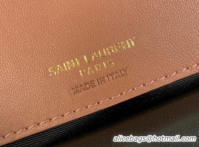 Good Looking Saint Laurent Loulou Mini Bag in Matelasse Lambskin 821749 Rose Pink 2025