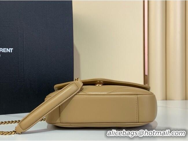 Big Discount Saint Laurent Loulou Mini Bag in Matelasse Lambskin 821749 Apricot 2025