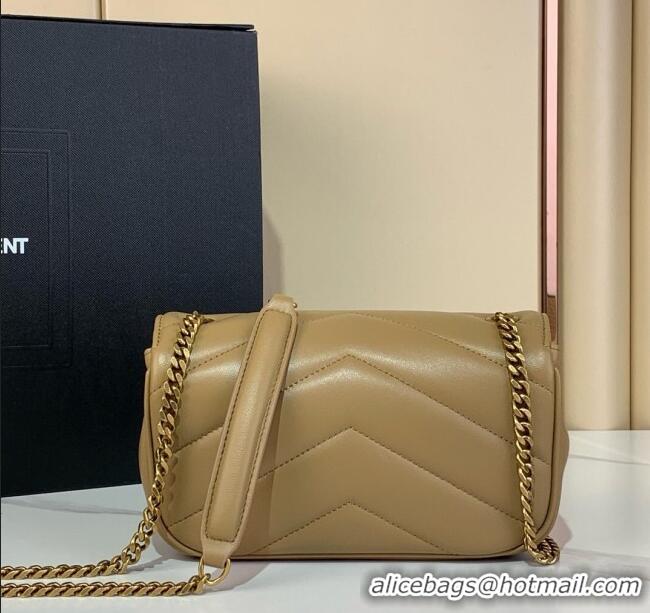 Big Discount Saint Laurent Loulou Mini Bag in Matelasse Lambskin 821749 Apricot 2025